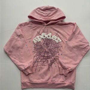 Pink Sp5der OG Web Hoodie
